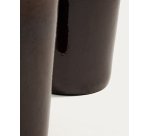 Rotja set of 3 terracotta planters with glazed garnet finish Ø 26 / 35 / 47 cm