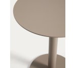 DE_Table auxiliaire Asinara en aluminium taupe Ø 40 cm