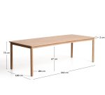DE_Table Sori en bois massif d'acacia FSC 100 % 240 x 100 cm