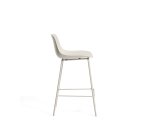 Tabouret Altea beige avec pieds en acier finition beige 65 cm