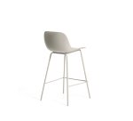 Tabouret Altea beige avec pieds en acier finition beige 65 cm