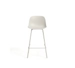 Tabouret Altea beige avec pieds en acier finition beige 65 cm