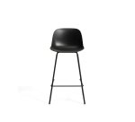Tabouret Altea noir avec pieds en acier finition noire 65 cm