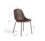 Chaise d’extérieur Quinby marron
