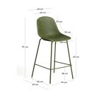 Sgabello da esterni Quinby verde 65 cm