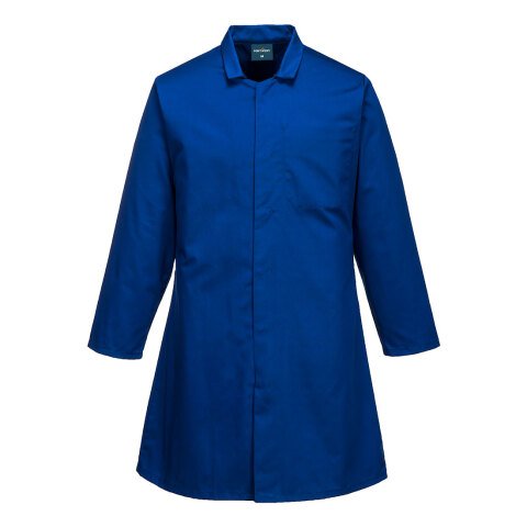 Portwest 2202 Bata de caballero con un bolsillo, para la industria alimentaria. Bleu Royal - Talla XXXL