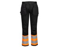Portwest CD858 Pantalon HV WX2 Eco à poches holster Classe 1 Orange/Noir - Taille 32 - Standard