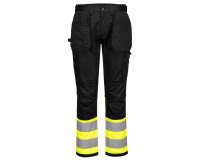 Portwest CD858 HV WX2 Eco Holster Pocket Pants Class 1 Yellow/Black - Size 48 - Standard