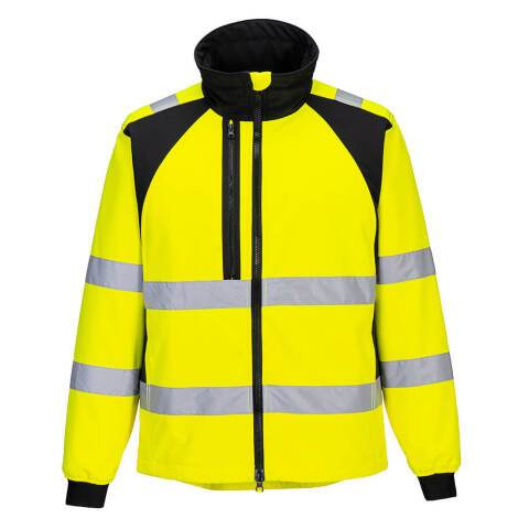 Portwest CD875 Softshell de alta visibilidad WX2 Eco (2 capas) Jaune/Noir - Talla XXXL