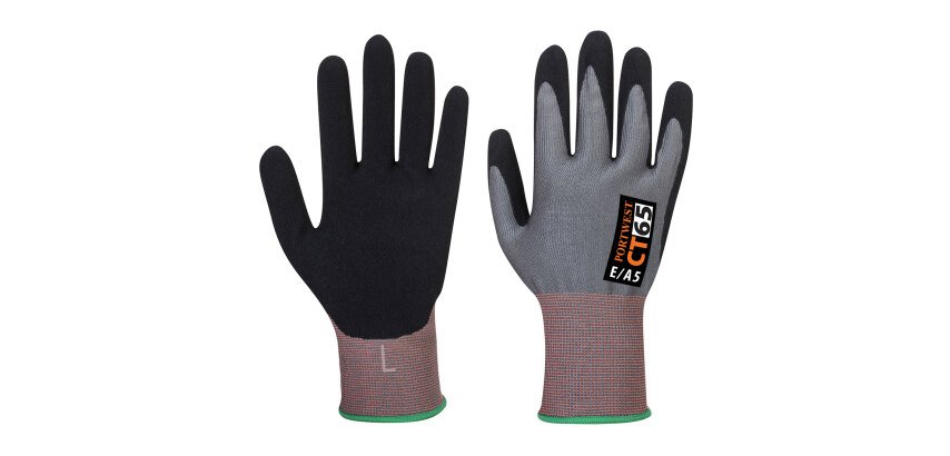 Portwest CT65 Cut Resistant CT Glove E Nitrile Foam Coating E15 - Pair