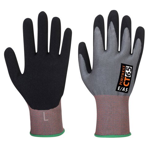Portwest CT65 Guante CT Cut E15 Nitrilo Gris/Noir - Talla XXL