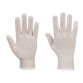 Portwest A030 Sous-gants tricot blanc - Taille M - Carton de 300 paires