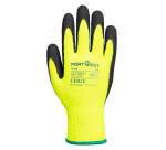 Portwest A143 Guante Thermal Soft Grip Jaune/Noir - Talla M