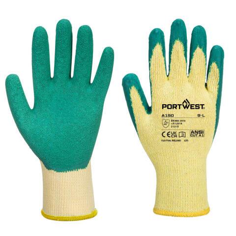 Portwest A150 Guante Classic Grip - Látex Vert - Talla L