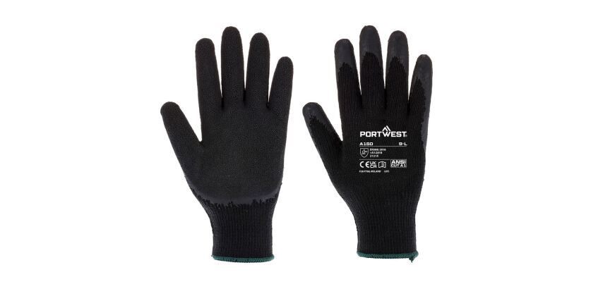 Portwest A150 Gant tricoté enduit Latex Classique - La paire