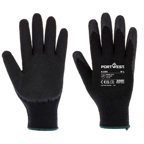 Portwest A150 Guante Classic Grip - Látex Noir - Talla XXL