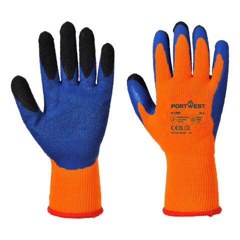 Portwest A185 Guante Duo-Therm Orange/Bleu - Talla XXL