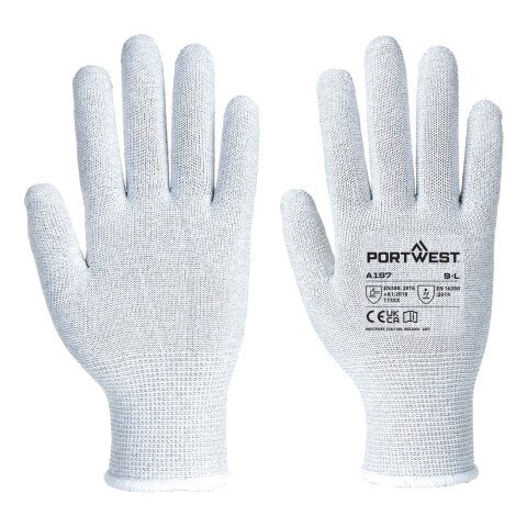 Portwest A197 Guante antiestático Gris - Talla L