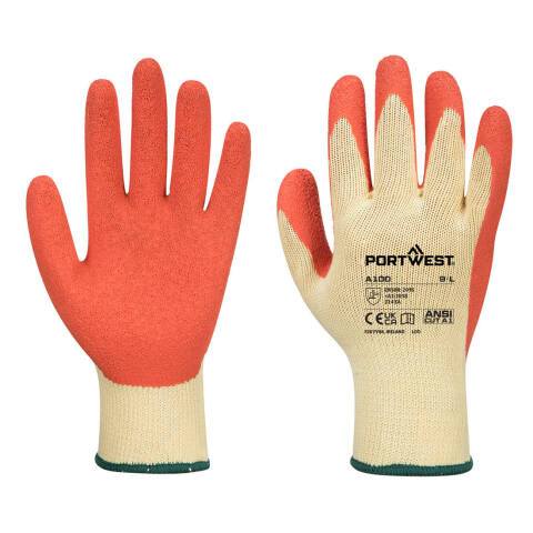 Portwest A100 Guante Grip - Látex Orange - Talla XXL