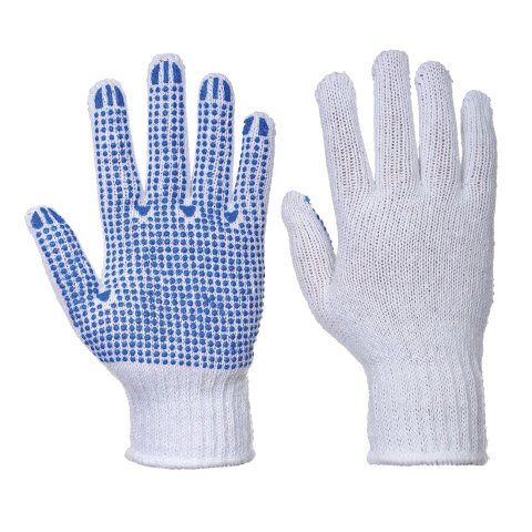 Portwest A111 Guante Clásico Polka Dot Blanc/Bleu - Talla XXL