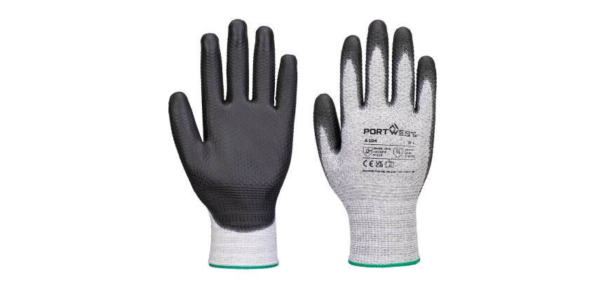 Portwest A124 Gant Grip 13 PU Diamond knit (Pack 12)