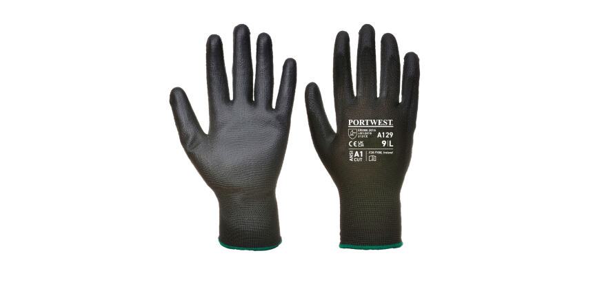 Portwest A129 Guante con la palma de PU - Caja completa (480)