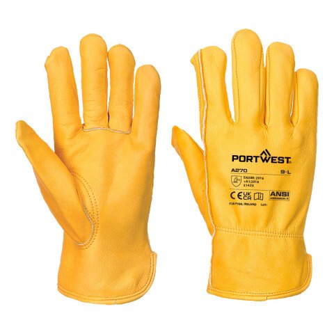 Portwest A270 Guante Classic Driver Bronze - Talla XL
