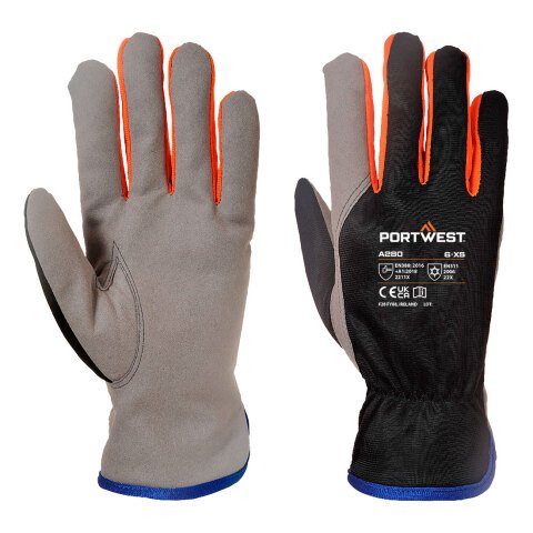 Portwest A280 Guante Wintershield Noir/Orange - Talla M