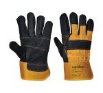 Portwest A200 Gant Docker Cuir ameublement Jaune - Taille XL