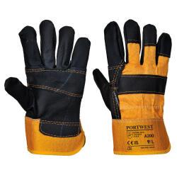 Portwest A200 Guante de piel Furniture Jaune - Talla XL