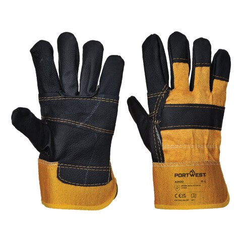 Portwest A200 Guante de piel Furniture Jaune - Talla XL