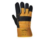 Portwest A200 Gant Docker Cuir ameublement Jaune - Taille XL