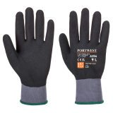 Portwest A354 Guanto DermiFlex Ultra Pro - Nitrile Sandy Noir - Taglia S