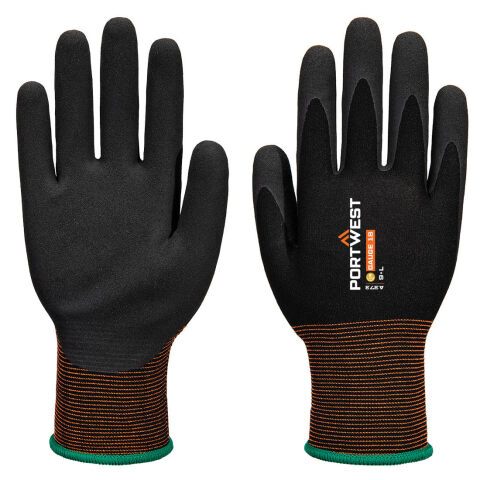 Portwest A373 Guante GP Grip 18 Latex Sandy Noir - Talla XXL