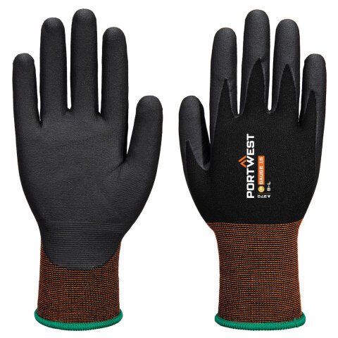 Portwest A370 Guante de microespuma de nitrilo GP Grip 15 Noir - Talla XXXL