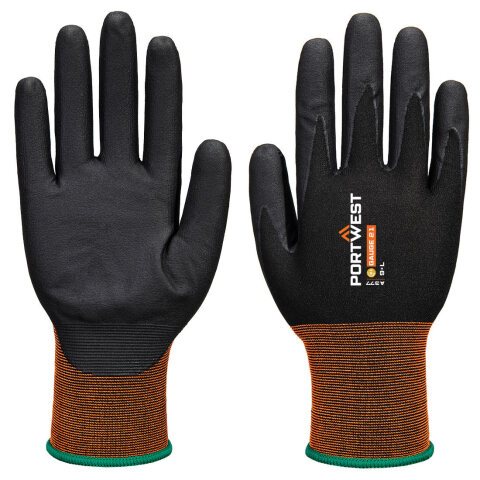Portwest A377 Guante de microespuma de nitrilo GP Grip 21 Noir - Talla XXL