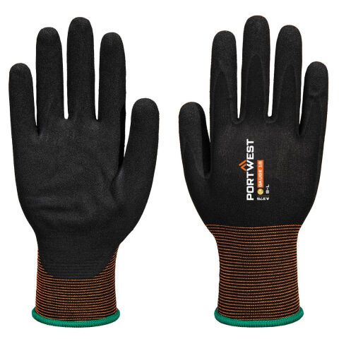 Portwest A375 Guante de nitrilo liso/arenoso GP Grip 18 Noir - Talla XXL