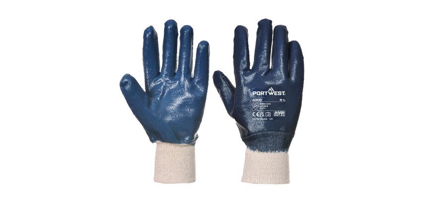 Portwest A300 Gant nitrile, poignet tricot