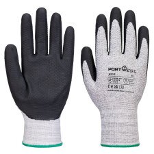 Portwest A312 Guante Grip 13 Nitrile Diamond Knit (Pack 12) Gris/Noir - Talla XXL