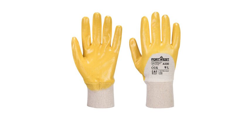 Portwest A330 Nitrile dos aéré poignet tricot