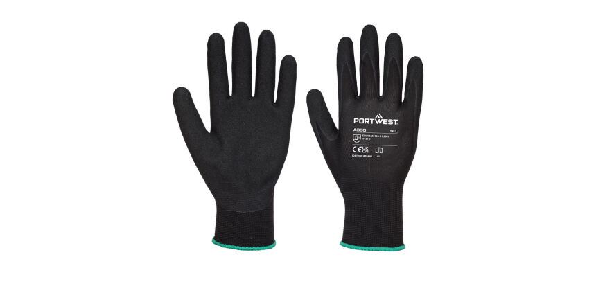 Portwest A335 Guante Dermi-Grip NPR15, nitrilo arenoso