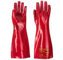 Portwest A445 Guante de PVC Rouge - Talla XL