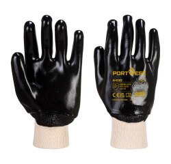 Portwest A400 Guanti PVC con polsino a maglia elasticizzato