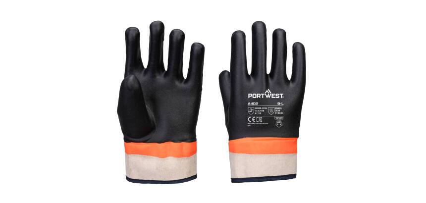 Portwest A402 Gant PVC Grip Sandy double enduction