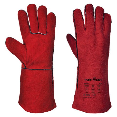 Portwest A500 Guante de soldador Rouge - Talla M