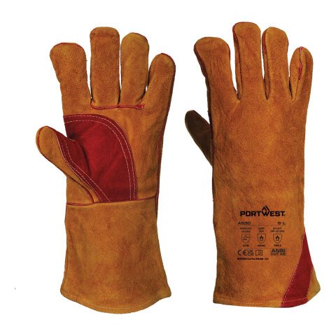 Portwest A530 Guante reforzado de soldador Brun - Talla M