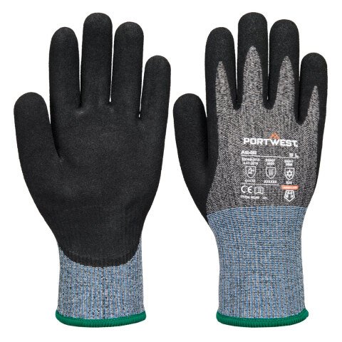 Portwest A646 Guante de Nitrilo Vis-Tex Winter Cut D13 Noir - Talla XXXL
