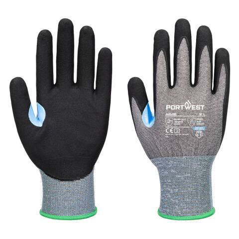 Portwest A648 Guante CS Cut D21 Nitrile Gris/Noir - Talla XXL