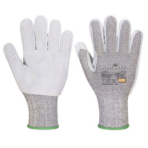 Portwest A674 Guante CS Cut F13 de piel resistente al corte Noir - Talla XXL