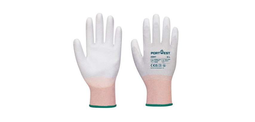 Portwest A697 Gant paume enduite PU ESD - Paquet de 12